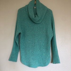 Eyeshadow Brand Cowl Neck Green Sweater Size XL